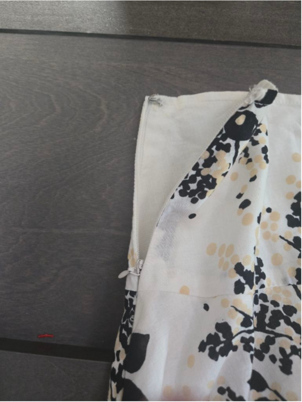 Apostrophe White Black Floral A-Line Skirt XL - Picture 6 of 8